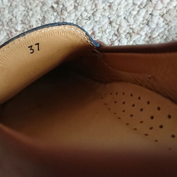 Faconnable leather moccasins in navy blue size 36.5 - Picture 9 of 15